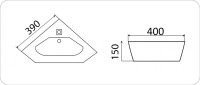 Умывальник CeramaLux 7012J
