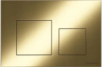 Кнопка смыва Balance, клавиши Square, цвет брашированное золото, арт. CN12-002BG