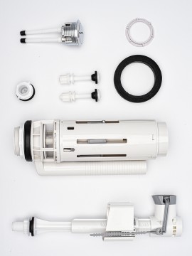 AQM1102 Бачок для напольного унитаза Aquame с фурнитурой GEBERIT. 345x140x390мм