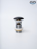 Донный клапан Gid с переливом Bl100-1 72202K черный глянцевый 7x7x10