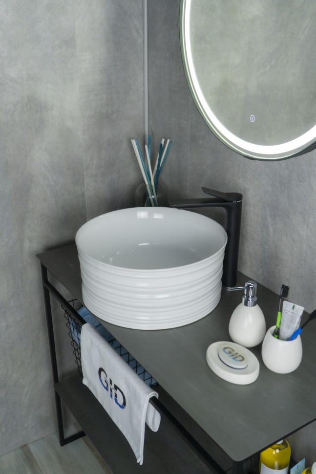 Раковина Gid W969 51174 накладная белая 41x41x18