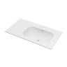 Раковина Vincea Elise VCB-4EL100MW-R, Corian правая, цвет белый матовый