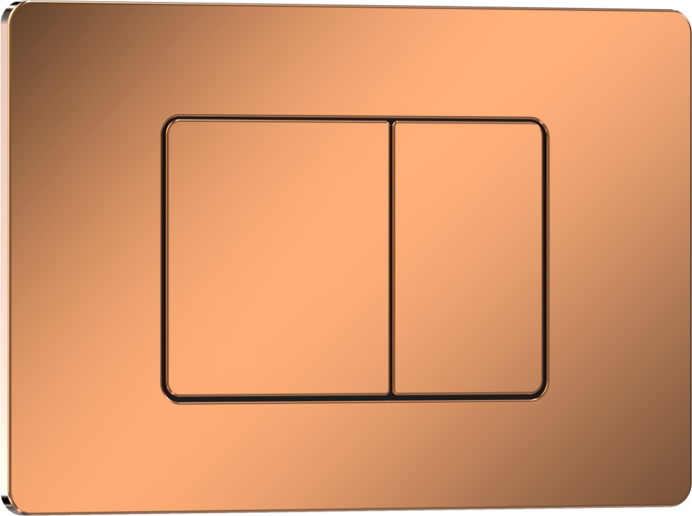 Комплект 3в1 IBERICA BLANCA инсталляция SILENCIO, унитаз BURGOS ALTO белый, кнопка смыва INOX-C розовое золото глянцевое (IB001.BRA.234.1141)