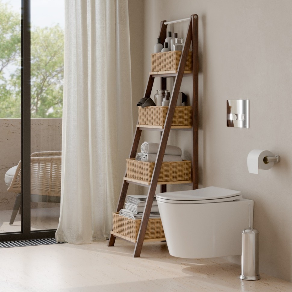 Комплект 3в1 IBERICA BLANCA инсталляция SILENCIO, унитаз BURGOS ALTO белый, кнопка смыва ESTI-R хром глянцевый (IB001.BRA.234.213)