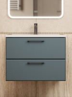 Тумба под раковину для ванной Uperwood Foster New 70 см, подвесная, серый графит