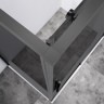 Душевой уголок Слим-Н (Slim-N) VSS-4SN8010CGGM, 1000*800, вороненая сталь, стекло тонированное  