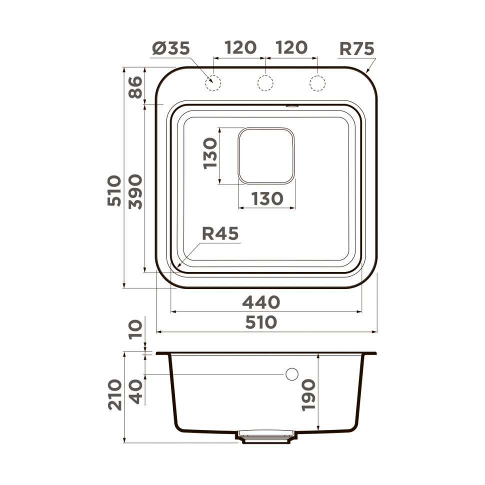 Кухонная мойка Omoikiri Tasogare 51-BE Artgranit/ваниль