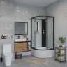 Душевая кабина Niagara Classic NG-6707-14BK (80х80х200) высокий поддон(40см),черный,стекло прозрачное,4 места