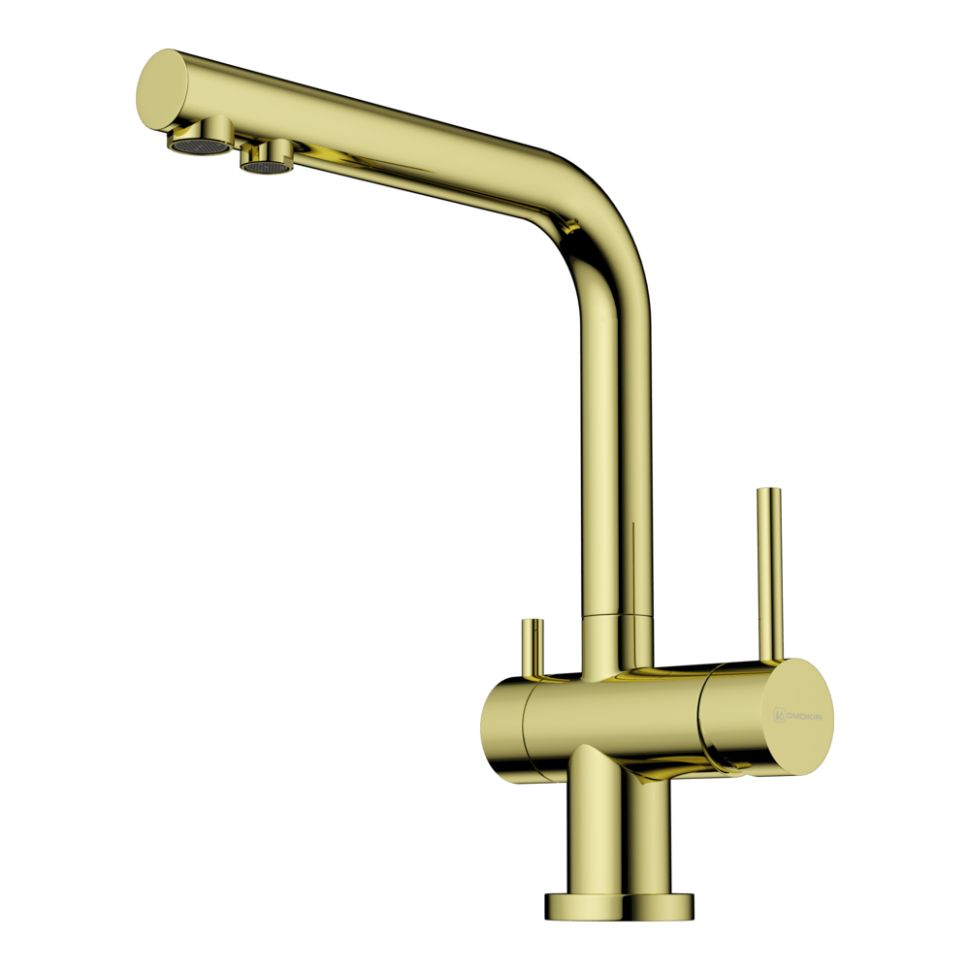 Смеситель для кухни Omoikiri Nagano-LG латунь/светлое золото