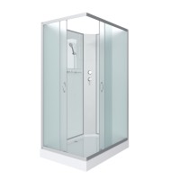 Душевая кабина Niagara Classic NG-43295-14QBK (120х90х200)низкий поддон(13см),стекло матовое,3 места
