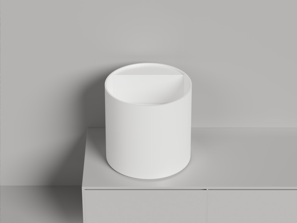Раковина накладная ARMONIA ROUND TOP 03  без отверстия под смеситель 450х450х450 S-Sense Глянцевое