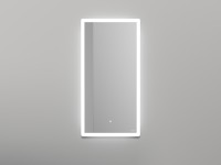 Зеркало для ванной ARMONIA прямоугольное с двойной LED подсветкой 450*900*25 mm Salini 27MA.01.450.900