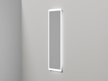 Зеркало для ванной ARMONIA прямоугольное с двойной LED подсветкой 450*900*25 mm Salini 27MA.01.450.900