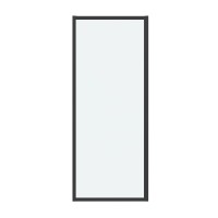 Боковая стенка Grossman Cosmo 200.K33.02.90.21.00 (90х195) черный матовый,стекло прозрачное, 1 место