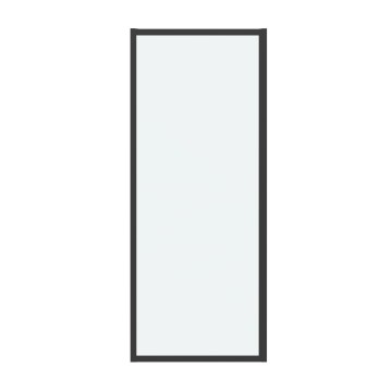 Боковая стенка Grossman Cosmo 200.K33.02.90.21.00 (90х195) черный матовый,стекло прозрачное, 1 место