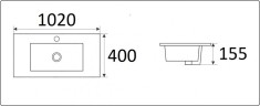 Умывальник CeramaLux 9393-100