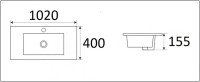 Умывальник CeramaLux 9393-100