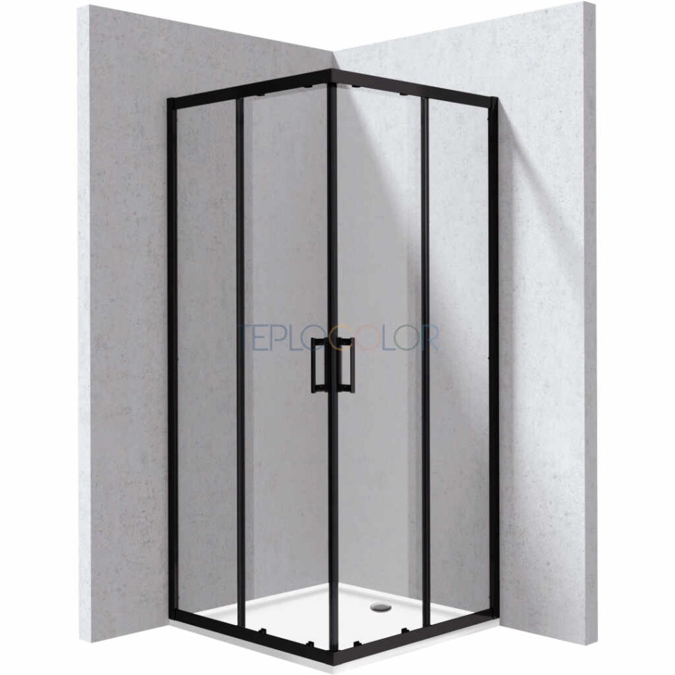 Душевая кабина, с поддоном, квадратная - 90x90 см