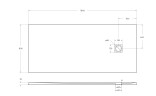 Душевой поддон из искусственного мрамора в комплекте с сифоном BelBagno UNO TRAY-MR-UNO-AH-180/80-35-W-CR