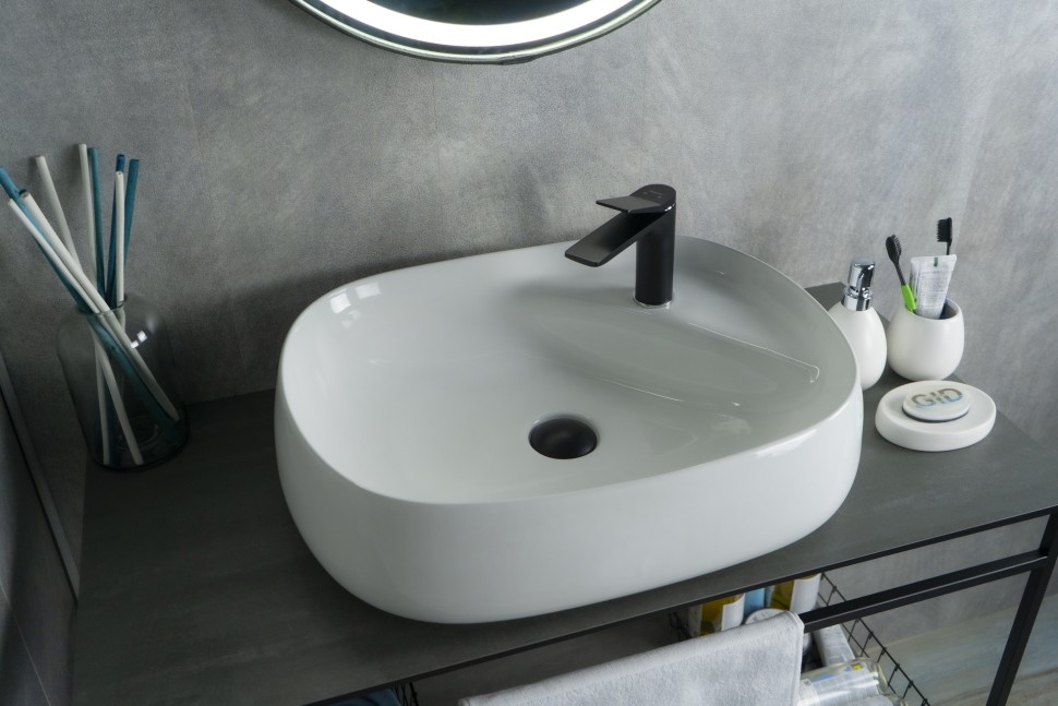 Раковина Gid N9048 51185 накладная белая 59x46x15