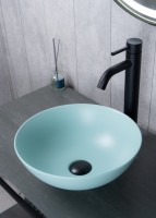 Раковина Gid 9081tifm 53402 накладная тиффани матовая 36x36x14