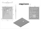Поддон для душа из искусственного камня VST-4SR9011A, 1100*900*25, антрацит