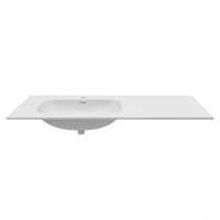 Раковина Vincea Elise VCB-4EL120MW-L, Corian левая, цвет белый матовый