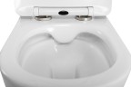 Унитаз подвесной безободковый с сиденьем BelBagno UNO 2.1 BB7006CHR/SC