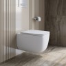 Унитаз подвесной безободковый с сиденьем BelBagno UNO 2.1 BB7006CHR/SC