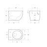 Унитаз подвесной безободковый с сиденьем BelBagno UNO 2.1 BB7006CHR/SC