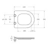 Унитаз подвесной безободковый с сиденьем BelBagno UNO 2.1 BB7006CHR/SC