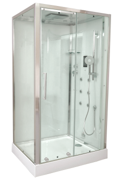 Timo Premium PURO H-510L-T-CH/C душевая кабина (90*120*220), шт, стульчик прозрачный