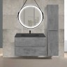 База под раковину Vico 800 подвесная, 2 выкатных ящика soft close, Beton