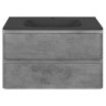 База под раковину Vico 800 подвесная, 2 выкатных ящика soft close, Beton