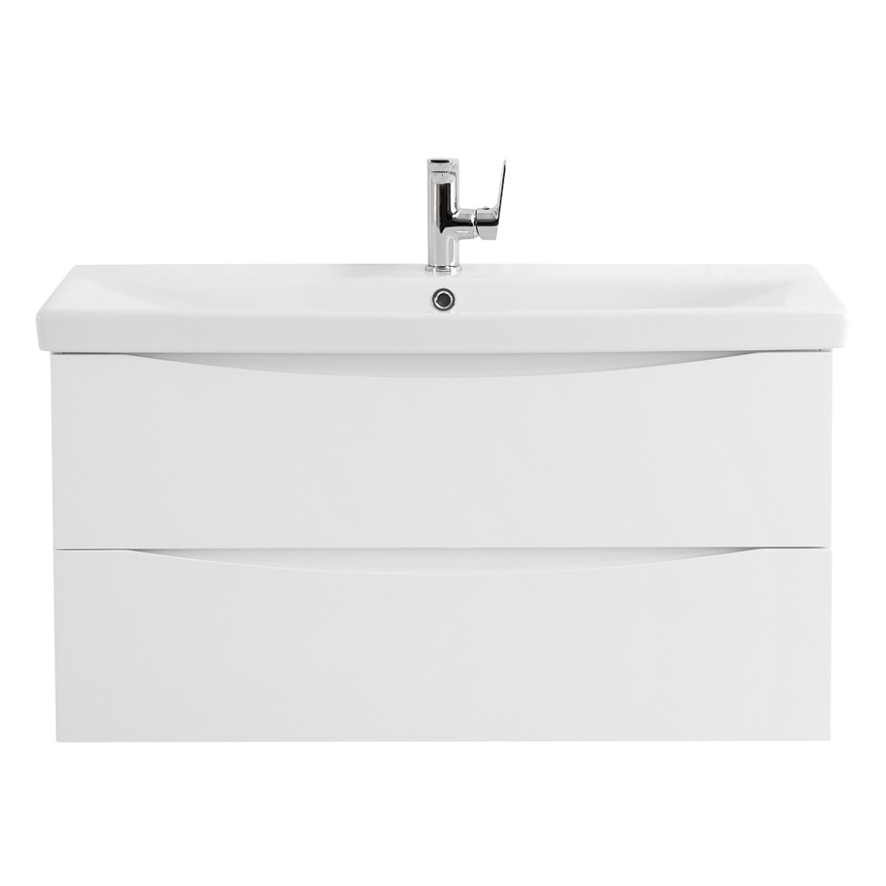 База под раковину подвесная BelBagno MARINO-CER-900-2C-SO-BO-P Bianco Opaco