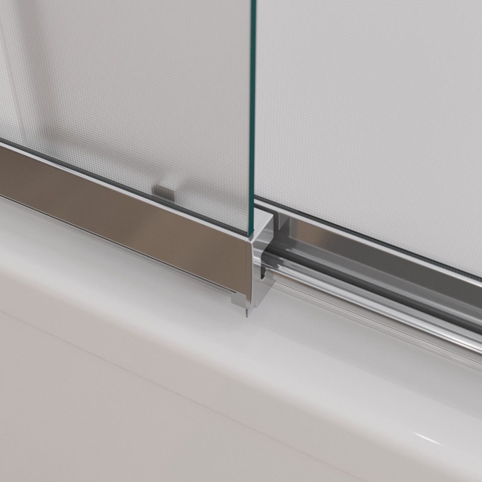 Душевая шторка на ванну CEZARES SLIDER-VF-11-100/150-P-Cr