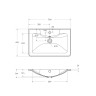 Раковина из литьевого мрамора BelBagno BB700/455-LV-MR-ALR