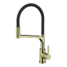 Смеситель для кухни Omoikiri Sinto 2 Plus-LG-BL латунь/светлое золото/черный