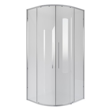 Душевое ограждение Niagara Nova NG-6626-34 (90х90х195) четверть круга,хром,двери раздвижные,стекло прозрачное,1 место