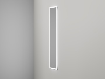 Зеркало для ванной ARMONIA прямоугольное с двойной LED подсветкой 450*1585*25 mm Salini 27MA.01.450.1585