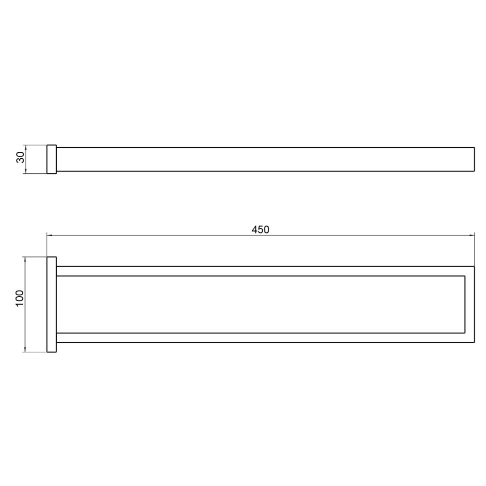 Полотенцедержатель двойной Timo Selene 14052/03 черный