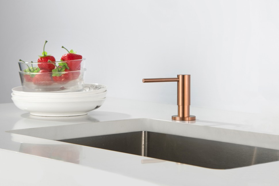 Дозатор встраиваемый Timo Saona 13139/19 розовое золото