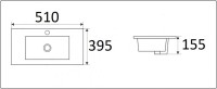 Умывальник CeramaLux 9393-50