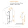 Душевая дверь RGW PA-114-Gb (Прозрачное, 1000, 4657832445309)