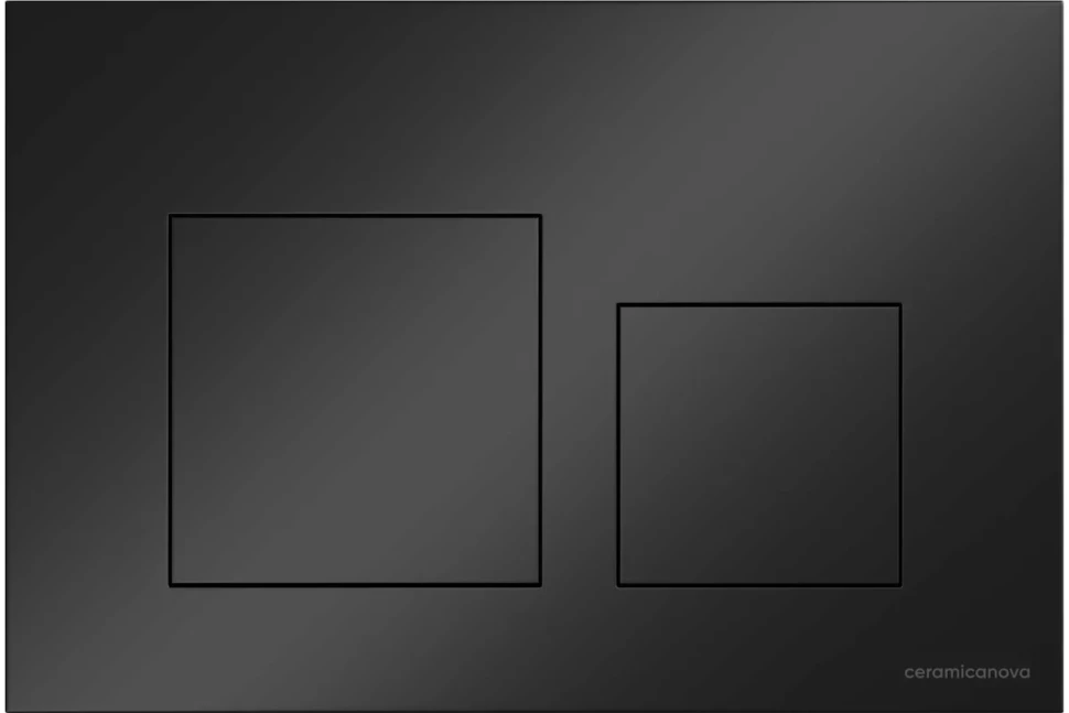 Кнопка смыва Balance, клавиши Square, цвет черный матовый, арт.CN12-002MB