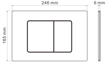 Кнопка смыва IBERICA BLANCA INOX-C нержавеющая сталь, розовое золото матовое (IB.B011.007.002)