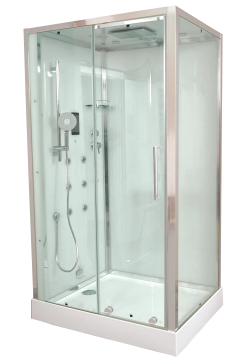 Timo Premium PURO H-510R-T-CH/C душевая кабина (90*120*220), шт, стульчик прозрачный