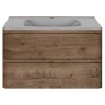 База под раковину Vico 800 подвесная, 2 выкатных ящика soft close, V.Oak