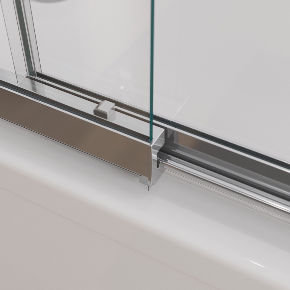 Душевая шторка на ванну CEZARES SLIDER-VF-11-80/150-C-Cr