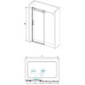Душевая дверь RGW 170х195 см TO-14B Чёрный, Прозрачное, 8 мм Easy Clean (02071417-14)